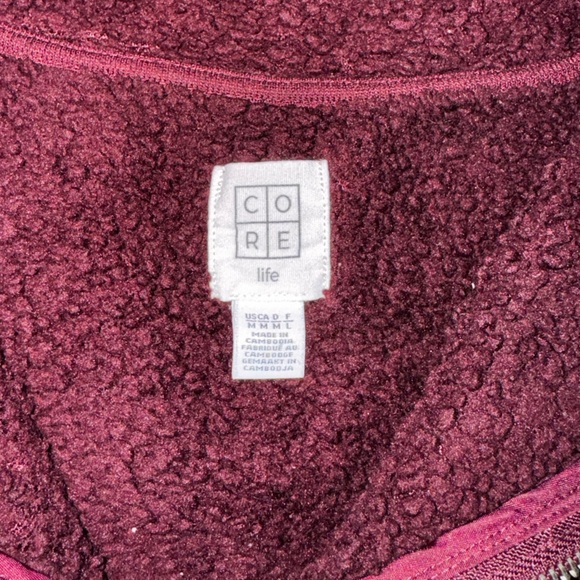 Burgundy Teddy hoodie - Picture 2 of 2